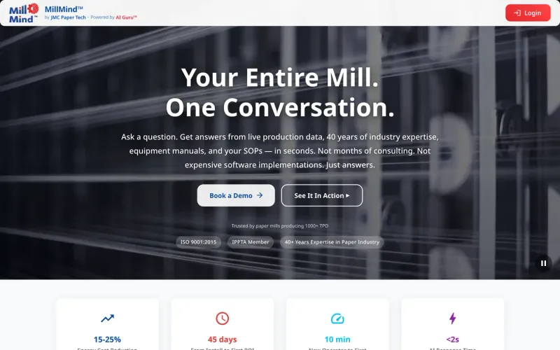 MillMind — product screenshot