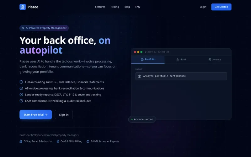 Plazee — product screenshot